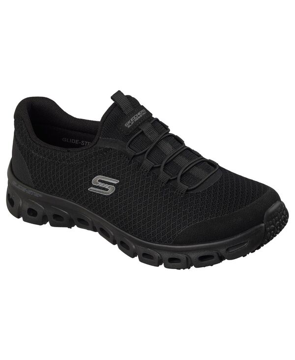 スケッチャーズ レディース シューズ スニーカー Skechers Women\u0027s Work Slip-Resistant: Glide-Step Casual Sneakers from Finish Line Black 黒いこと