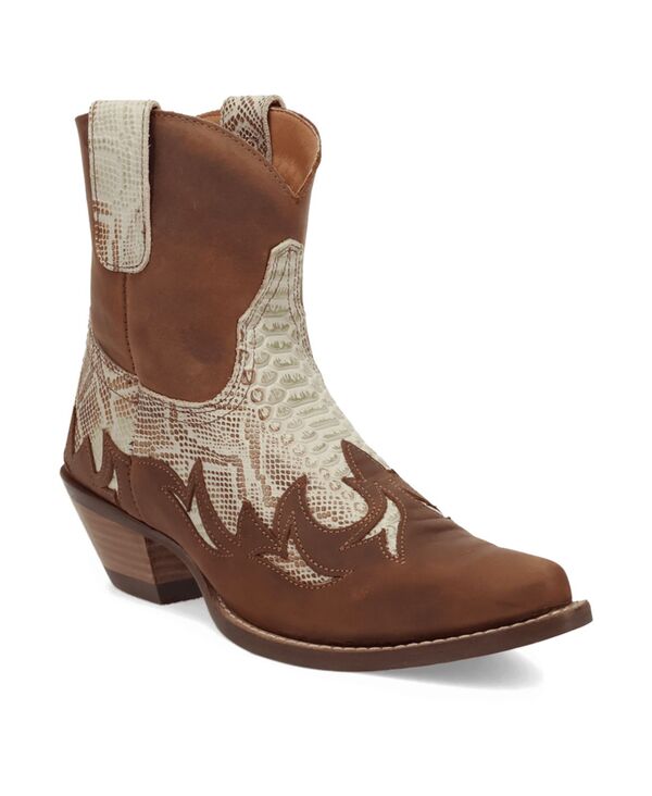 ディンゴ レディース シューズ ブーツ・レインブーツ レザー Dingo Women's Cobra Kiss Leather Bootie Brown ブラウン｜ReVida 店