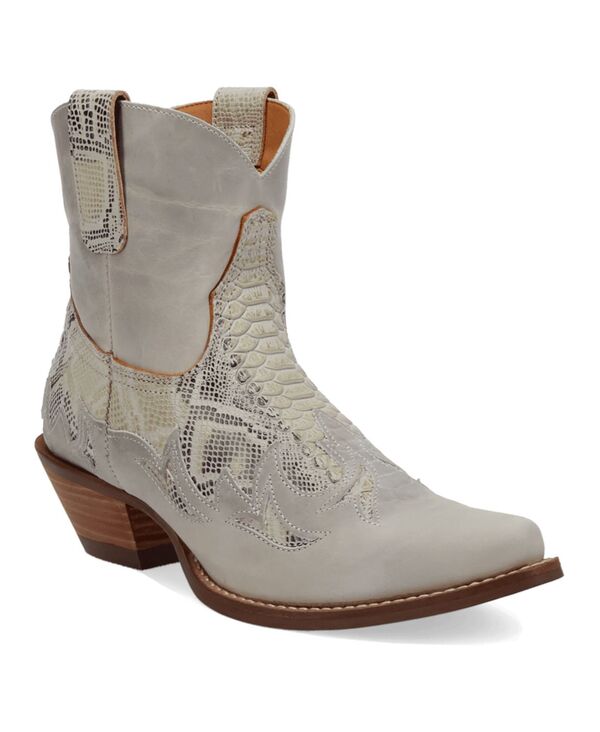 ディンゴ レディース シューズ ブーツ・レインブーツ レザー Dingo Women's Cobra Kiss Leather Bootie Off white オフホワイト
