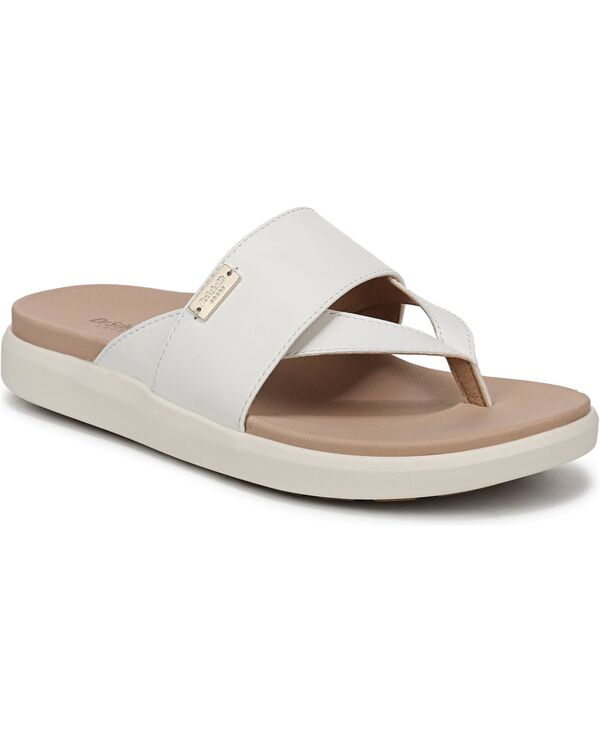 ドクター・ショール レディース シューズ サンダル Dr. Scholl's Women's All Day Thong Sandals White Faux Leather ホワイト|ReVida 店