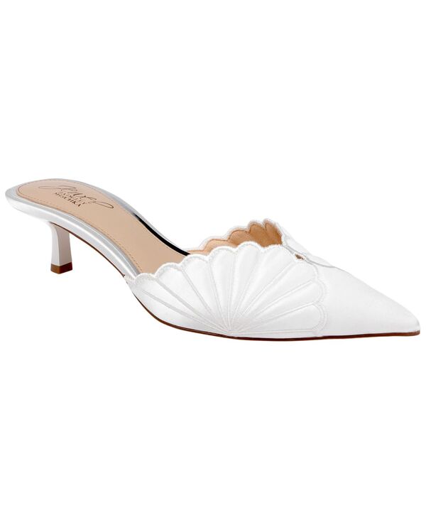 ジュウェルダグレイミシュカ レディース シューズ スリッポン・ローファー Jewel Badgley Mischka Women\u0027s Palmer Slip-On Evening Mule Ivory Satin 象牙色 ローファー-レディース靴-靴