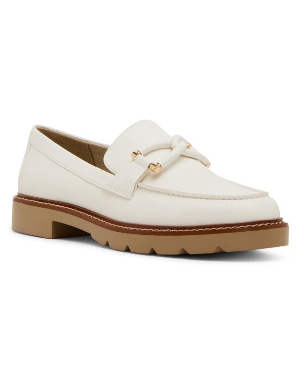 アンクライン レディース シューズ スリッポン・ローファー Anne Klein Women's Ellison Lug Sole Loafers White ホワイト|ReVida 店