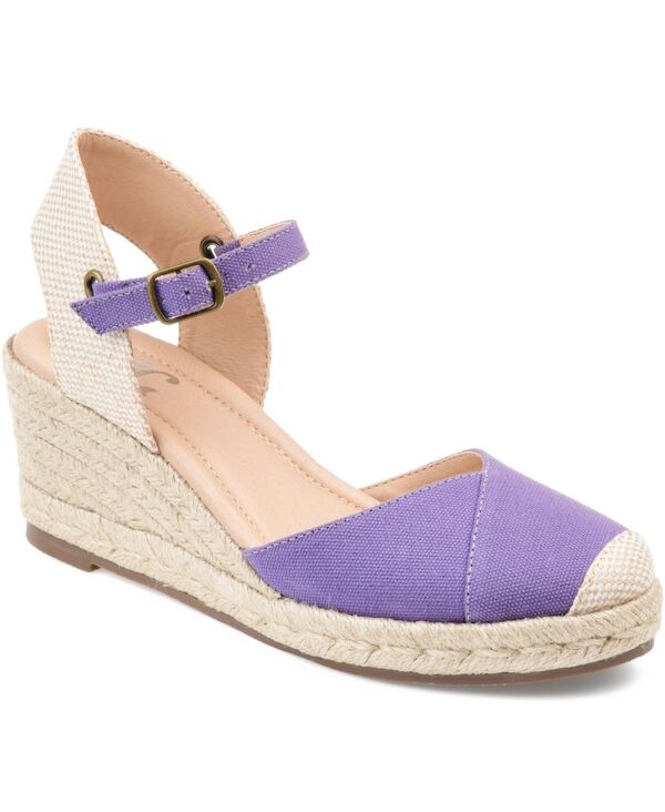 ジュルネ コレクション レディース シューズ サンダル Journee Collection Women's Ashlyn Espadrille Sandals Purple パープル