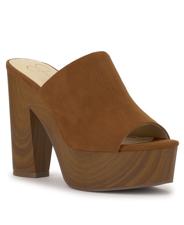 ジェシカシンプソン レディース シューズ サンダル プラットフォーム ヒール Jessica Simpson Women'shelbie Block Heel Platformules Tuscan Tan Suede タン