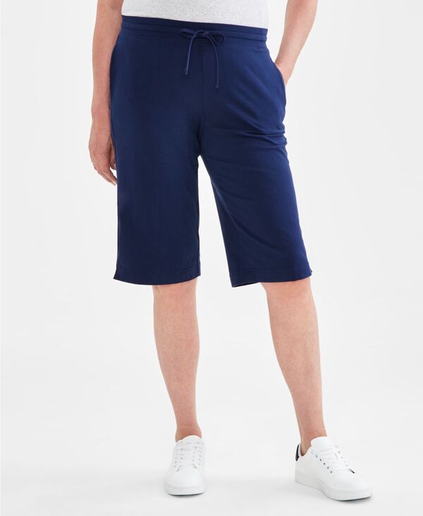 スタイルアンドコー レディース ボトムス カジュアルパンツ プチ ニット Style \u0026 Co Petite Knit Skimmer Pants Industrial Blue ブルー