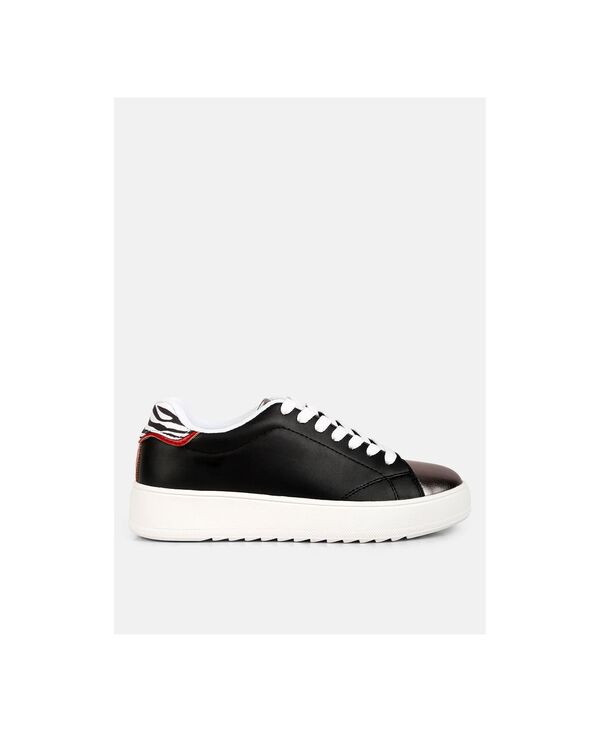 ロンドンラグ レディース シューズ スニーカー トール London Rag Women Dory Metallic Accent Sneakers Black 黒いこと