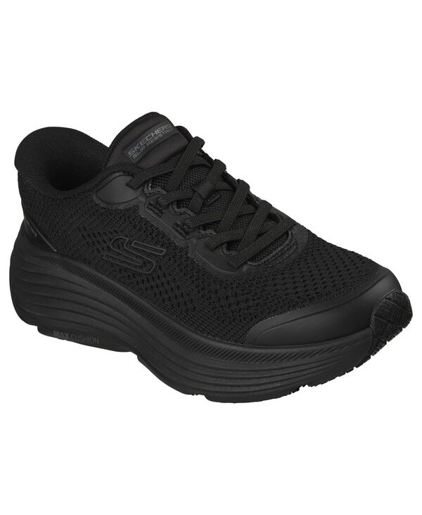 スケッチャーズ レディース シューズ スニーカー Skechers Women's Work Slip-Resistant Max Cushioning Endeavour - Serlah Casual Sneakers from Finish Line Black ブラック