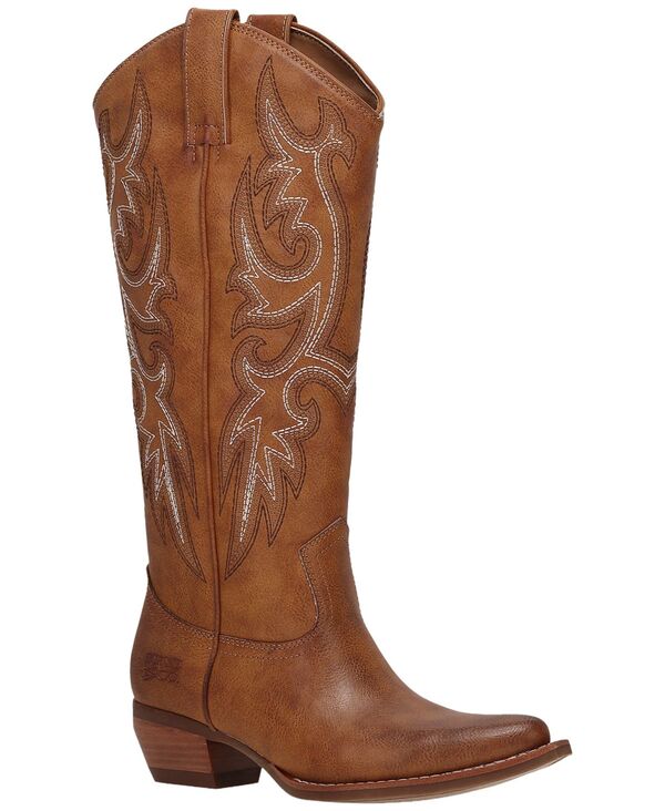 フライ レディース シューズ ブーツ・レインブーツ Frye and Co. Women's Irlene Deco Stitch Knee High Western Boots Caramel｜ReVida 店