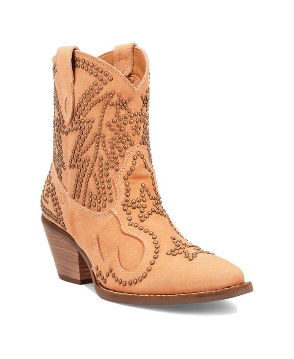 ディンゴ レディース シューズ ブーツ・レインブーツ スエード レザー Dingo Women'seein' Starsuede Leather Bootie Peach ピーチ