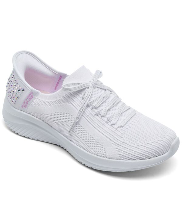 スケッチャーズ レディース シューズ スニーカー Skechers Womenlip-ins: Ultra Flex 3.0 - Shininglitz Slip-On Casual Sneakers from Finish Line White ホワイト
