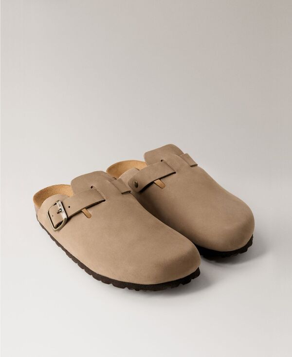 マンゴ レディース シューズ サンダル レザー MANGO Women's Leather Clog Shoes Light Pastel Brown ブラウン 19,786円