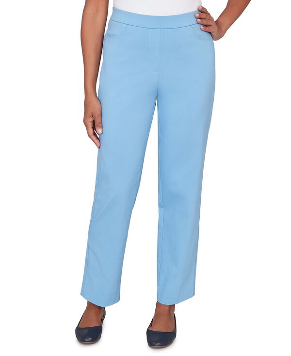 アルフレッド ダナー レディース ボトムス カジュアルパンツ プチ Alfredunner Petite Tailored Stretch Short Length Pants Wedgewood|ReVida 店