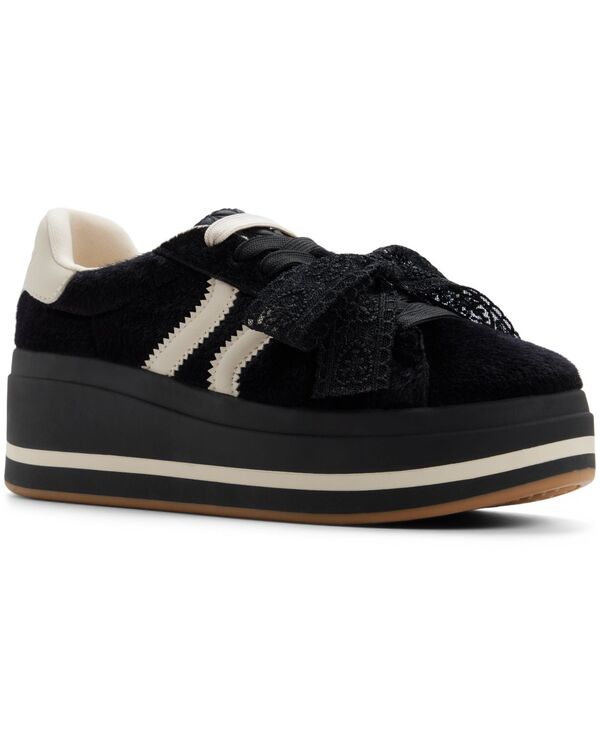 アルド レディース ボトムス カジュアルパンツ スニーカー レース ALDO Women's Paotlan Lace-Up Jogger Sneakers Black/White Pony Hair ホワイト 20,060円