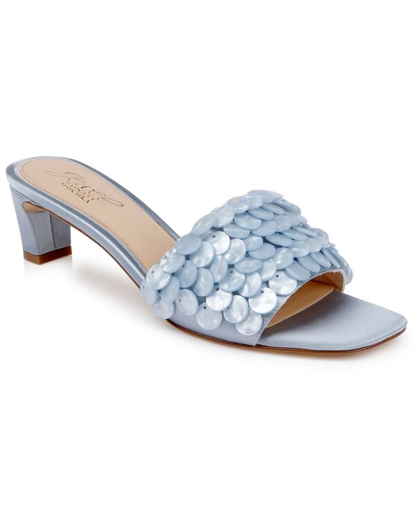 ジュウェルダグレイミシュカ レディース シューズ スリッポン・ローファー サンダル Jewel Badgley Mischka Women\u0027s Pacific Slip-On Dressandals Mist Blue 青色 靴-レディース靴