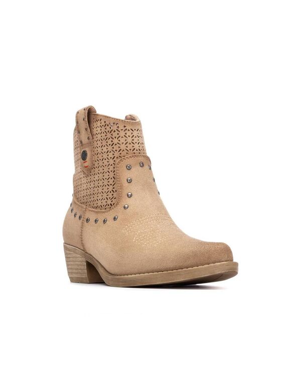 キシタイ レディース シューズ ブーツ・レインブーツ スエード アンクル XTI Refresh Collection Women'suede Ankle Booties Beige ベージュ｜ReVida 店