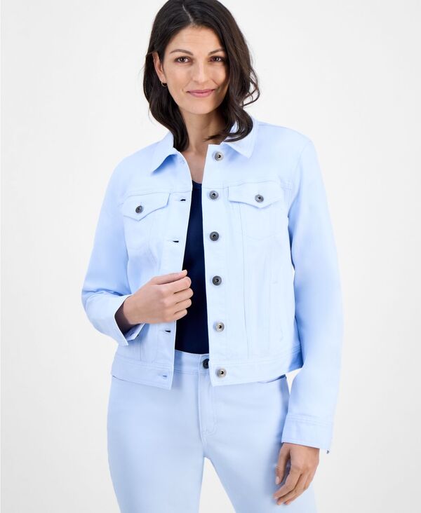 スタイルアンドコー レディース アウター ジャケット・ブルゾン デニム Style & Co Women's Classic Denim Jacket Rain Song デニム