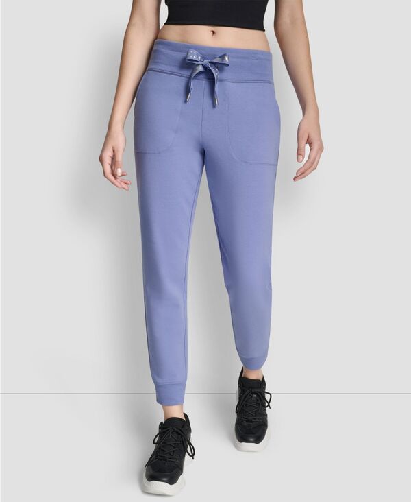 ダナ キャラン ニューヨーク レディース ボトムス カジュアルパンツ ジョガーパンツ ロゴ DKNY Sport Women's Logo-Drawstring High-Rise Joggers Bluestone