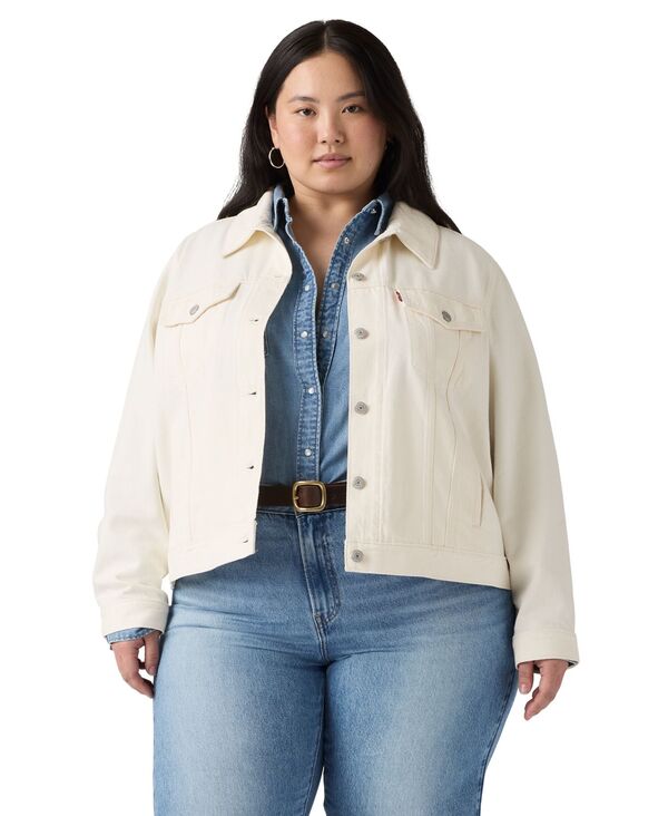 リーバイス レディース アウター ジャケット・ブルゾン コットン デニム Levi's Women's Original Cotton Denim Trucker Jacket Blank Impact デニム|ReVida 店