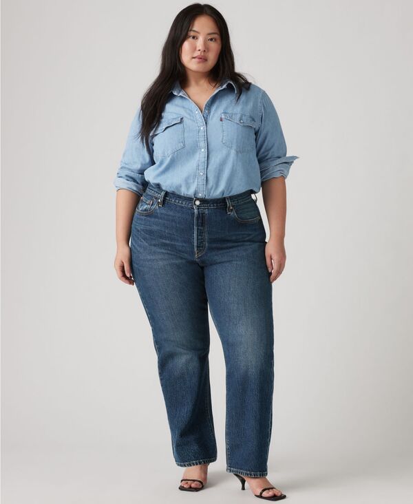 リーバイス レディース ボトムス デニムパンツ ジーンズ Levi's Women's 501 Original-Fit Straight-Leg Jeans Believe Not Plus