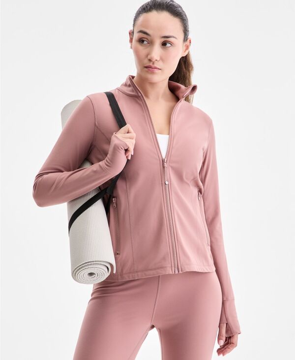 イデオロギー レディース アウター ジャケット・ブルゾン IDeology Women'soft Full-Zip Jacket Moonlit Mauve