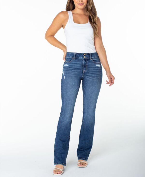 セレブリティピンク レディース ボトムス デニムパンツ ブーツカット ブーツ ジーンズ Celebrity Pink Women 2-Button Bootcut Jeans Olrya