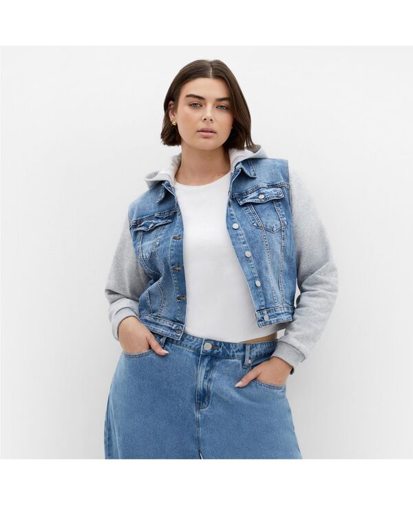 シティーシック レディース アウター ジャケット・ブルゾン デニム CITY CHIC Women Denim Street Jacket Light wash デニム