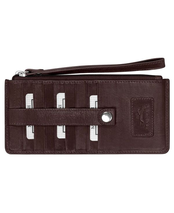 【送料無料】 マンシーニ レディース 財布 アクセサリー Casablanca Collection RFID Secure Ladies Wristlet/Wallet Brown 23,944円