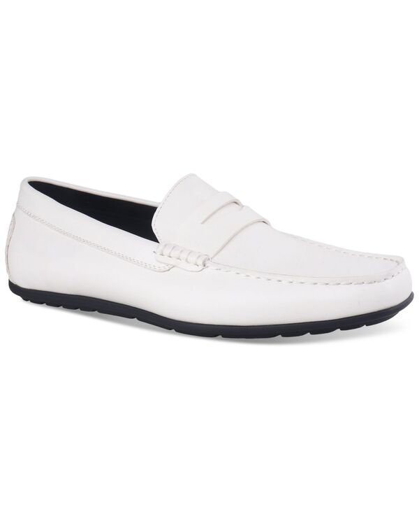 【送料無料】 アルファニ メンズ スリッポン・ローファー シューズ Men's Masonn Slip-On Penny Driving Loafers White Linen|ReVida 店