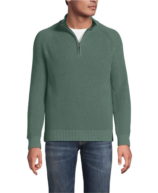 【貨物輸送無料】 ランズ挙げ句のはて メンズ 編み物・プルオーバー アウター Men\u0027s Drifter Quarter Zip Sweater Eucalyptus