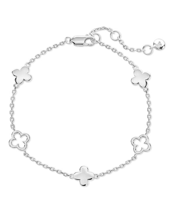 【送料無料】 デヴァタ レディース ブレスレット・バングル・アンクレット アクセサリー Clover Chain Bracelet in Rhodium Plated Sterling Adj 6.5/7.0/ Silver 19,786円