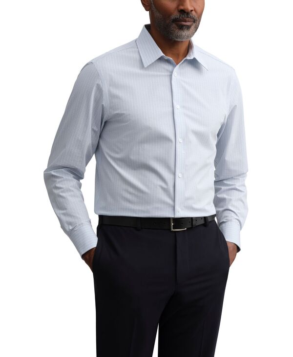 【貨物輸送無料】 カルバンクライン メンズ ティーシャツ トップス Men\u0027s Multi Stretch Spread Collar Dress Shirt Glacier Blue トップス-メンズファッション-カジュアルシャツ