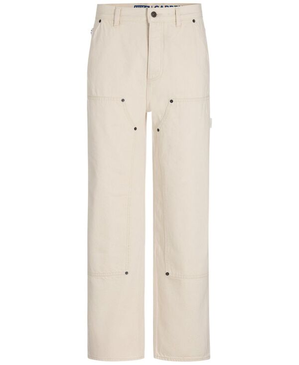 【送料無料】 ヒューゴボス メンズ カジュアルパンツ ボトムス Men's Regular-Fit Carpenter Pants Cream