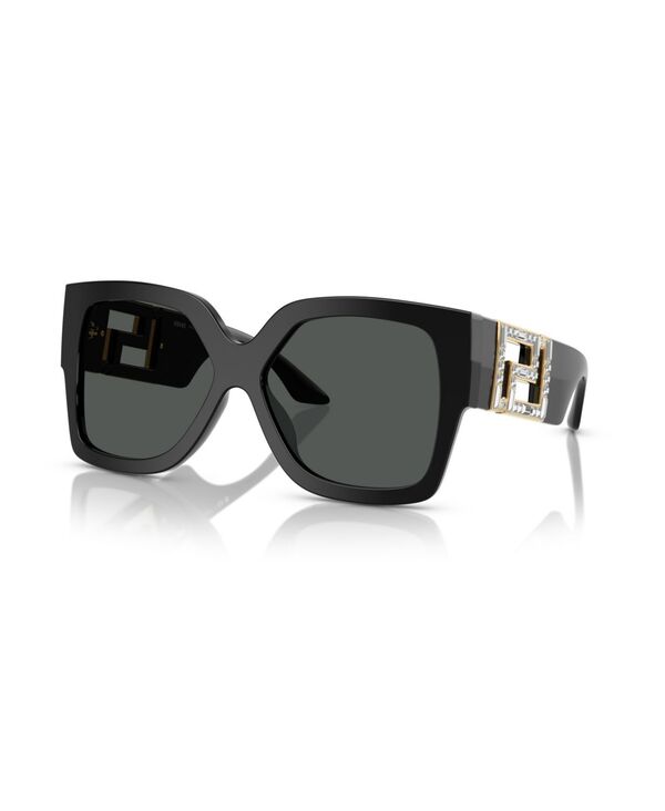 【貨物輸送無料】 ヴェルサーチ レディース サングラス・アイウェア 佩び物 Women\u0027s Rectangle Sunglasses VE4402 Black
