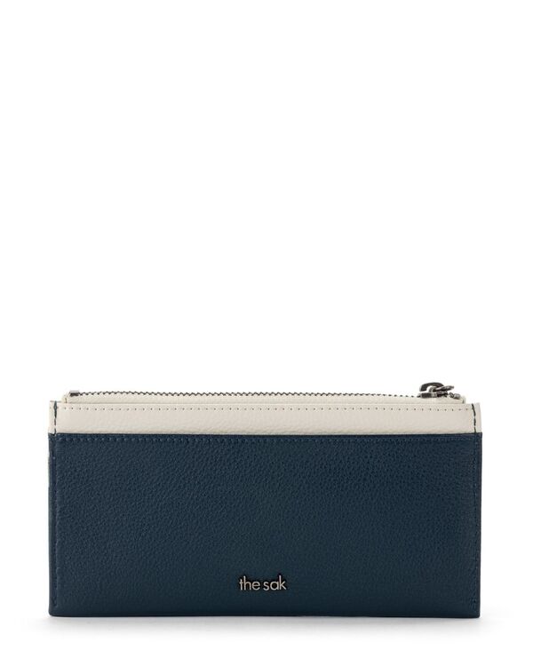 【送料無料】 ザサック レディース 財布 アクセサリー Women's Neva Card Case Wallet Indigo Block