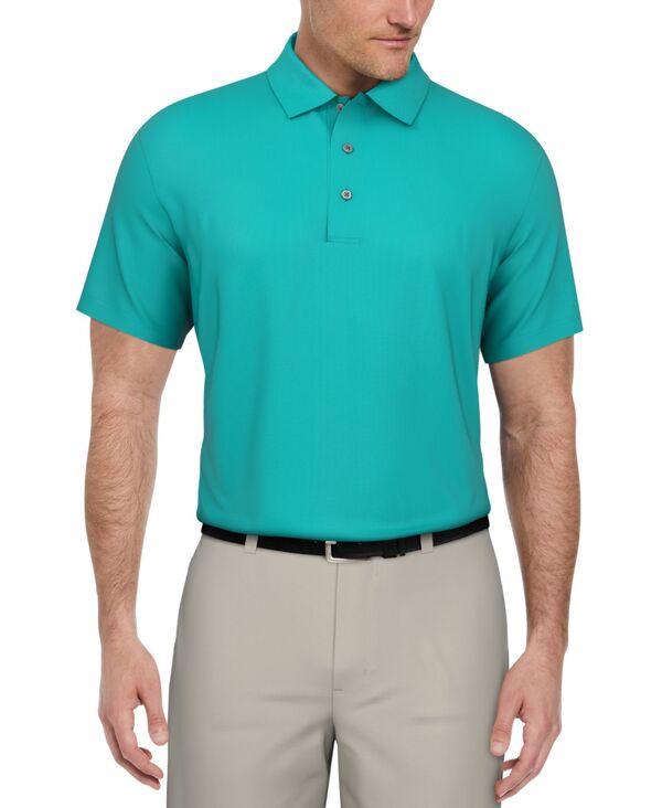 【送料無料】 ピージーエーツアー メンズ ポロシャツ トップス Men's Airflux Solid Mesh Short-Sleeve Golf Polo Shirt Scuba Blue