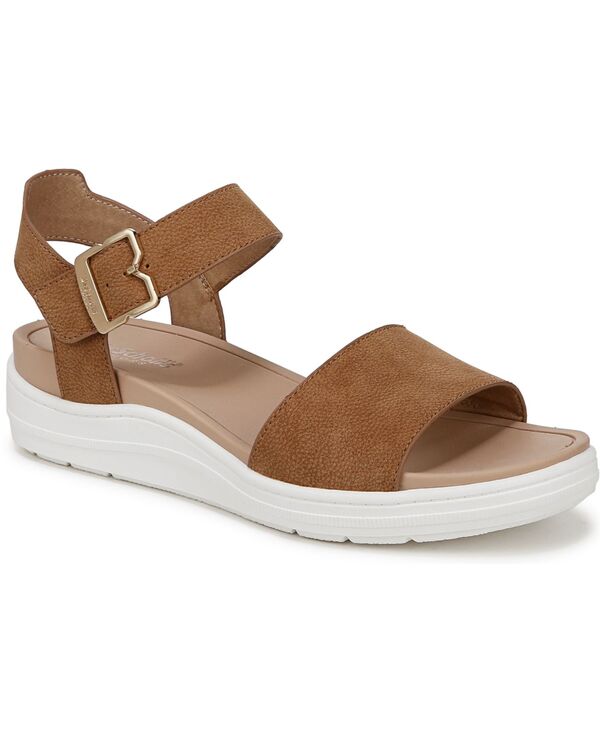 【送料無料】 ドクター・ショール レディース サンダル シューズ Women\'s Time Off Sky Sport Wedge Sandals Honey Brown Faux Leather｜ReVida 店