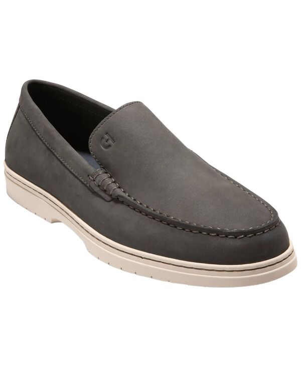 【送料無料】 コールハーン メンズ スリッポン・ローファー シューズ Men's Greenwich Grand Venetian Loafers Raven Nubuck
