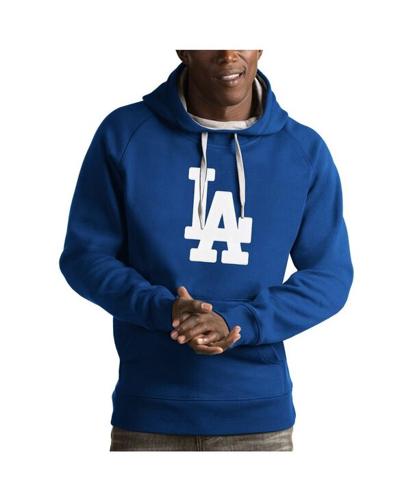 【貨物輸送無料】 アンティグア メンズ パーカー・スウェット アウター Men\u0027s Royal Los Angeles Dodgers Victory Pullover Hoodie Royal