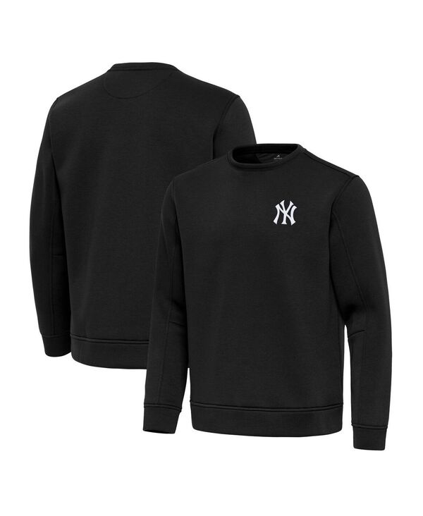 【送料無料】 アンティグア メンズ パーカー・スウェット アウター Men's Black New York Yankees Relevant Lightweight Pullover Sweatshirt Black 14,220円