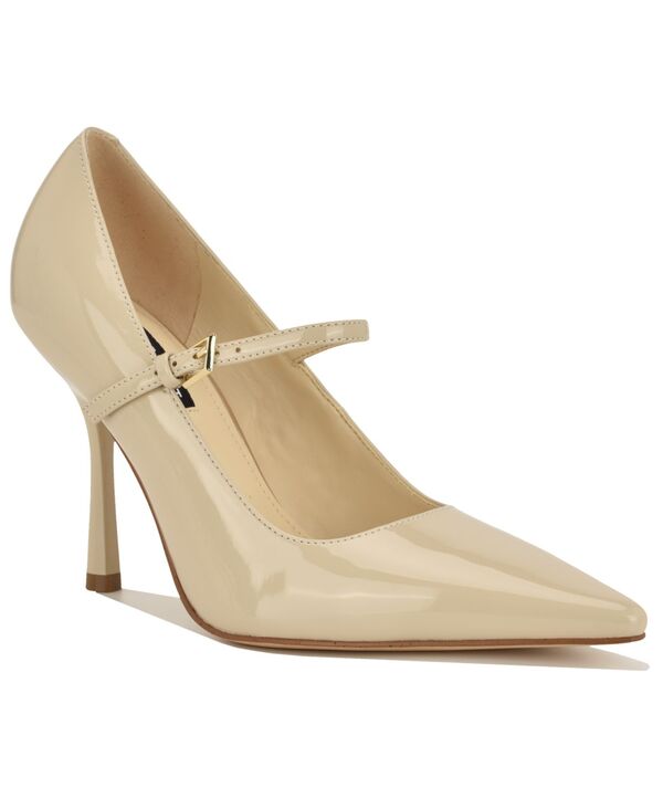 【送料無料】 ナインウェスト レディース パンプス シューズ Women's Jinnie Mary Jane Stiletto Pumps Ivory Patent｜ReVida 店