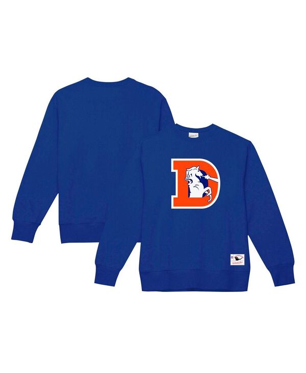 【送料無料】 ミッチェル&ネス メンズ パーカー・スウェット アウター Men's Royal Denver Broncos Basic Fleece Pullover Sweatshirt Royal