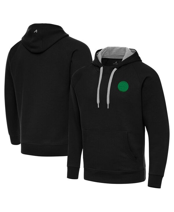 【貨物輸送無料】 アンティグア メンズ パーカー・スウェット アウター Men\u0027s Black Pittsburgh Steelers St. Patrick\u0027s Day Victory Pullover Hoodie Black