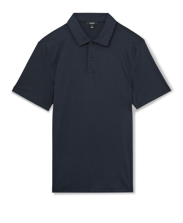 【送料無料】 レイス メンズ ポロシャツ トップス Men's Air-Water Cotton Polo Shirt Navy
