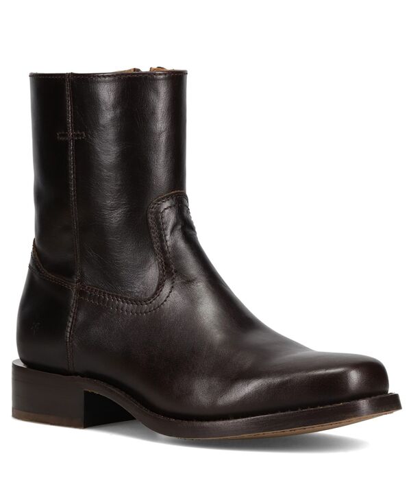 【送料無料】 フライ メンズ ブーツ・レインブーツ シューズ Men's Campus Inside Round-Toe Ankle Boots Bourbon
