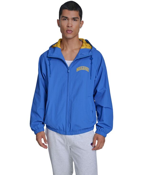 【送料無料】 チャンピオン メンズ ジャケット・ブルゾン アウター Men's Packable Windbreaker Jacket Blue