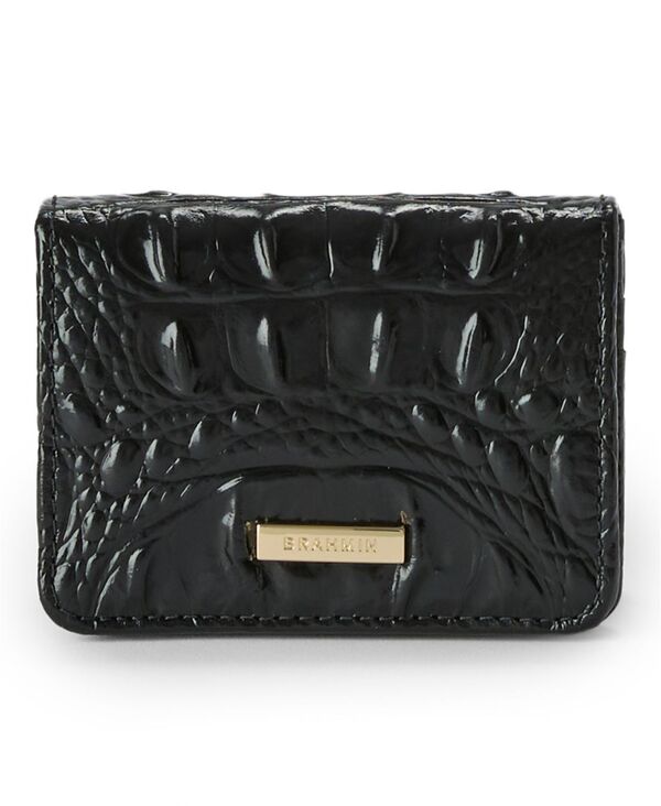 【貨物輸送無料】 ブランミン レディース 紙入れ 付属品 Clementine Melbourne Snap Flap Wallet Black