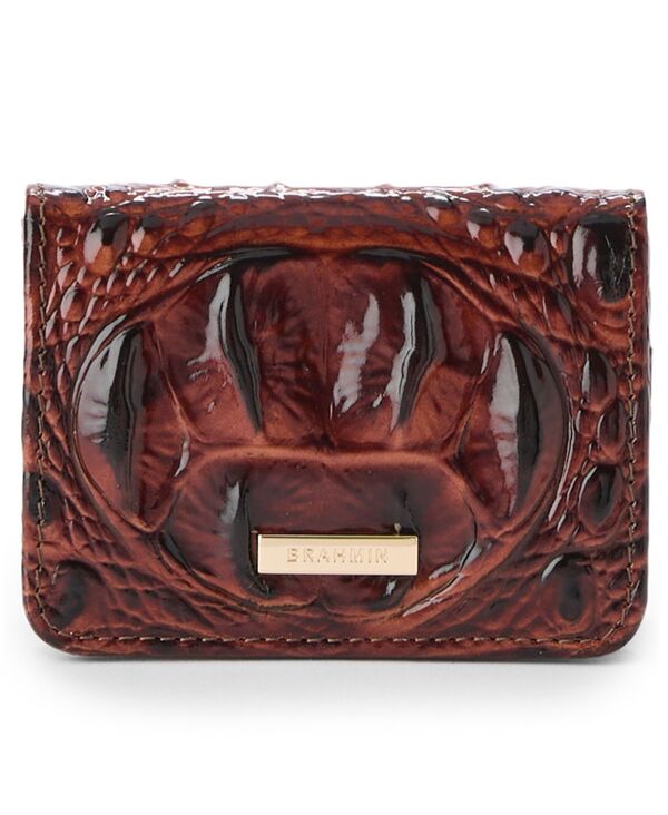 【貨物輸送無料】 ブランミン レディース 紙入れ 付属品 Clementine Melbourne Snap Flap Wallet Pecan