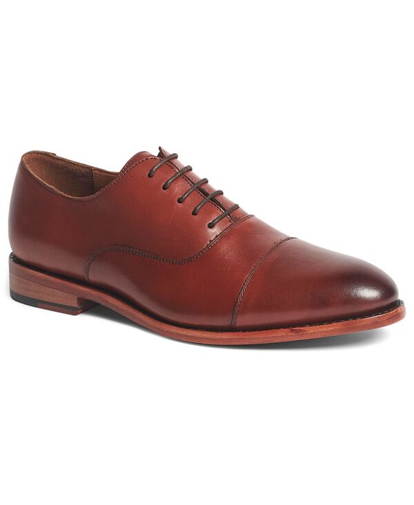 【送料無料】 アンソニー ヴィア メンズ ドレスシューズ シューズ Men's Clinton Cap-Toe Leather Oxfords Mahogany