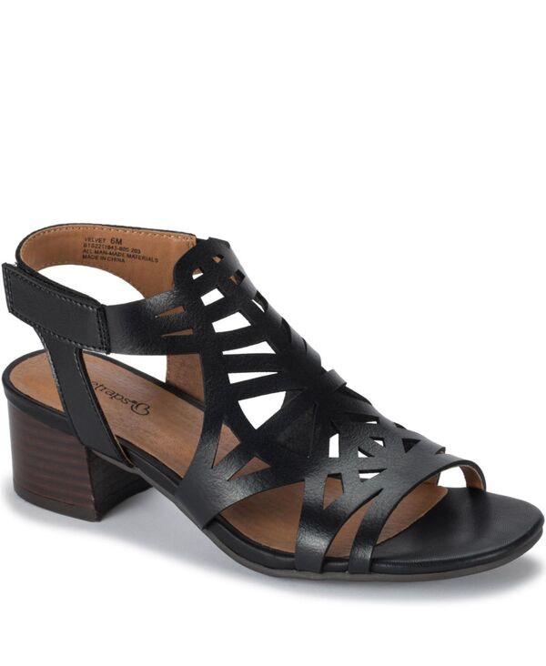【送料無料】 ベアトラップス レディース サンダル シューズ Women's Velvet Block Heel Sandals Black|ReVida 店