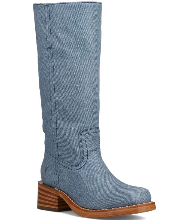 【貨物輸送無料】 飛球 レディース ブーツ・レインブーツ シューズ Women\u0027s Campus Tall Leather Boots Sky Blue